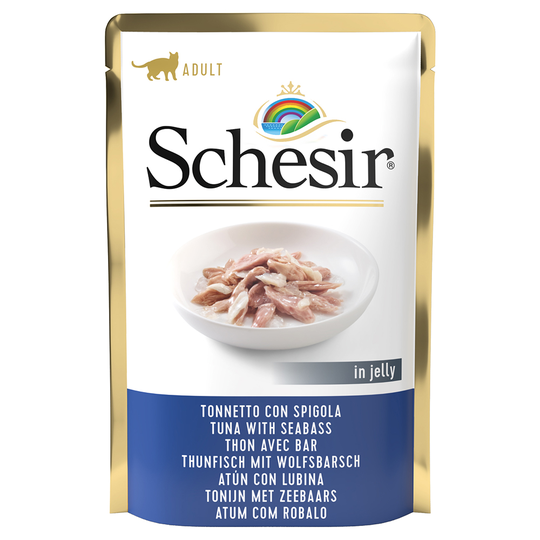 Schesir Jelly Pouch 6 x 85 g Tonfisk & havsabborre