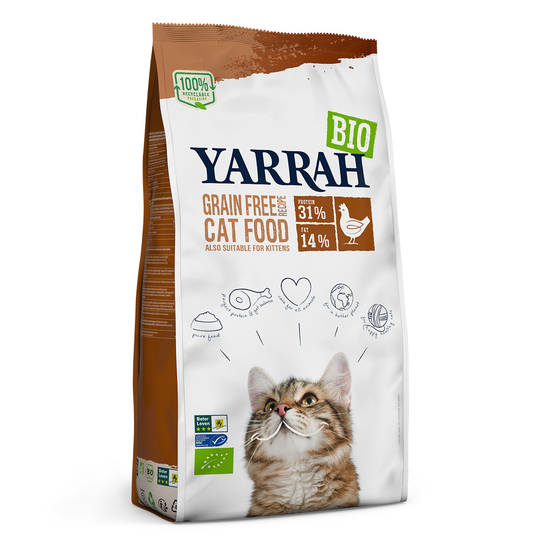 Yarrah Organic Grain Free med ekologisk kyckling & fisk - 800 g
