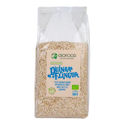 Biofood Quinoaflingor, 500g ekologisk