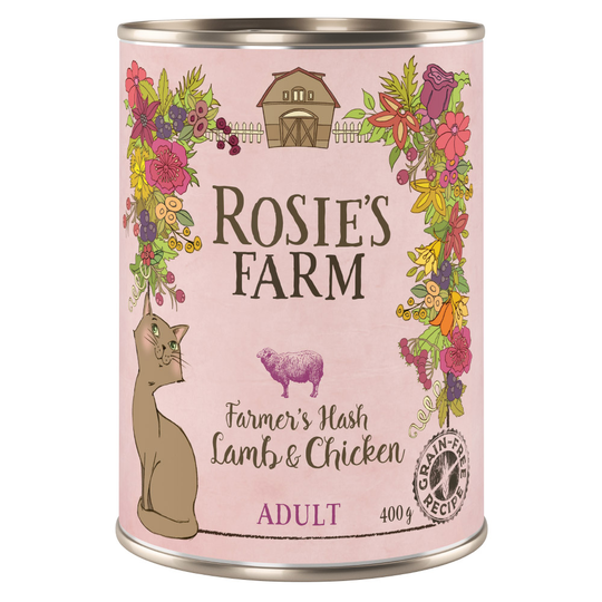 Rosie's Farm Adult 6 x 400 g - Lamm & kyckling