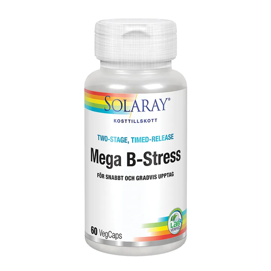 Solaray Mega-B stress, 60 kapslar