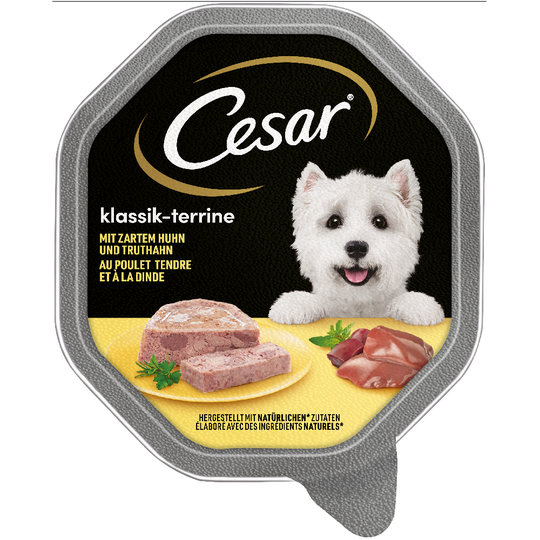 28 x / 48 x 150 g Cesar våtfoder till sparpris! - Classic Kyckling & kalkon (28 x 150 g)