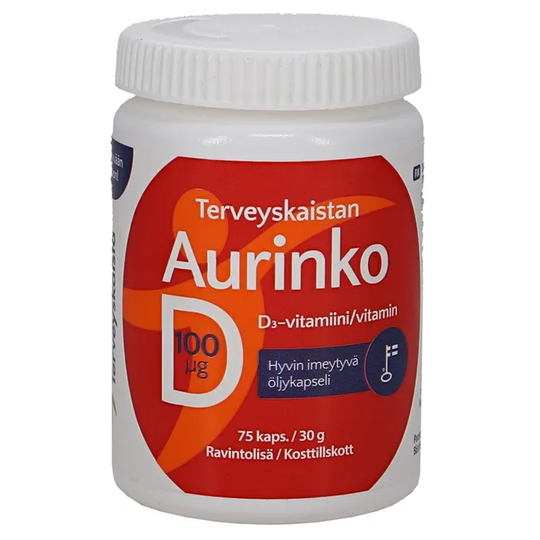 Terveyskaista D3-vitaminer 75 St