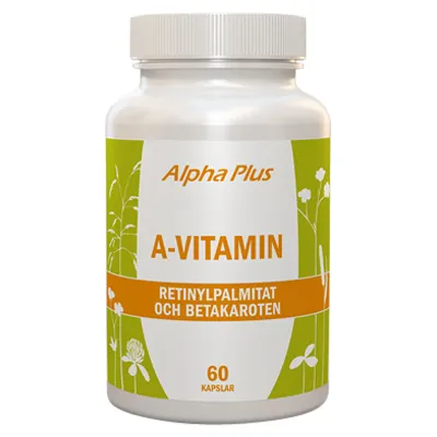 Alpha Plus A-vitamin, 60 kapslar