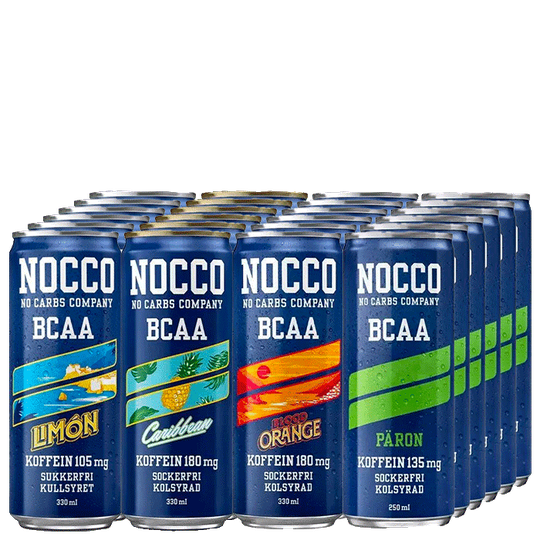 24 x NOCCO, 330 ml, Mixade smaker
