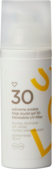 Hjärtats Solcreme Ansikte Oparf SPF30 50ml