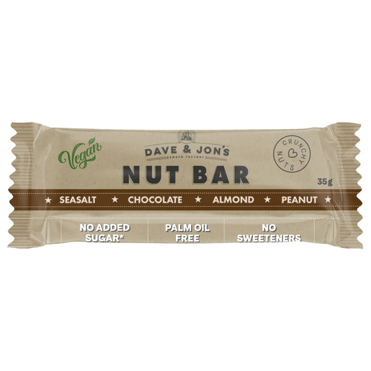 DAVE & JON´S Nötbar Havssalt & Choklad 35 g