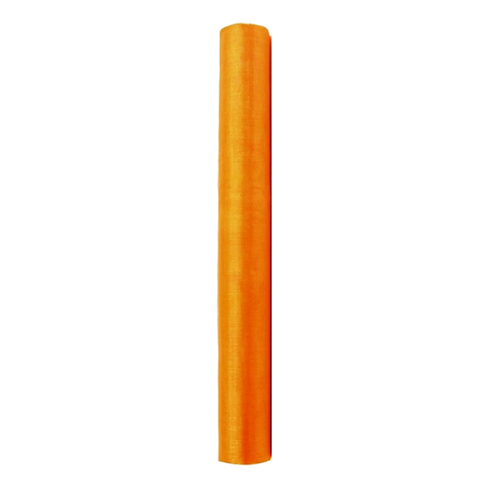 Organzatyg på Rulle - Orange
