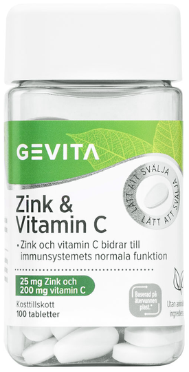 Gevita Zink & Vitamin C Tablett 100st