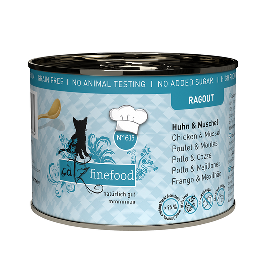 catz finefood Ragout 6 x 180 / 190 g - No. 613 Kyckling & mussla (190 g)