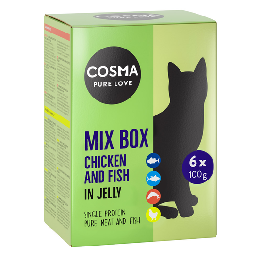 Cosma Original i portionspåse 6 x 100 g Blandpack 4 sorter