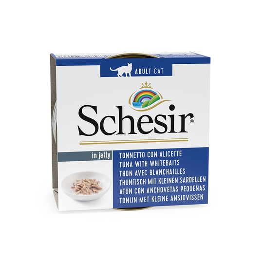 Ekonomipack: Schesir i gelé 24 x 85 g - Tonfisk & små ansjovis