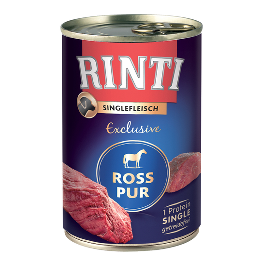 Ekonomipack: RINTI Single Exclusive 24 x 400 g - Häst
