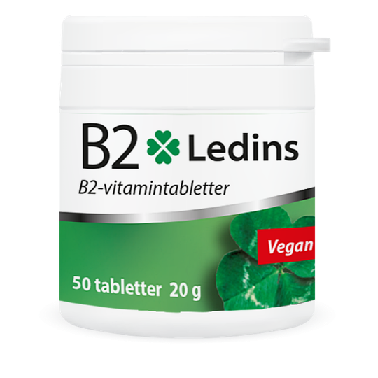 Ledins B2 Vitamin 25 mg, 50 tabletter