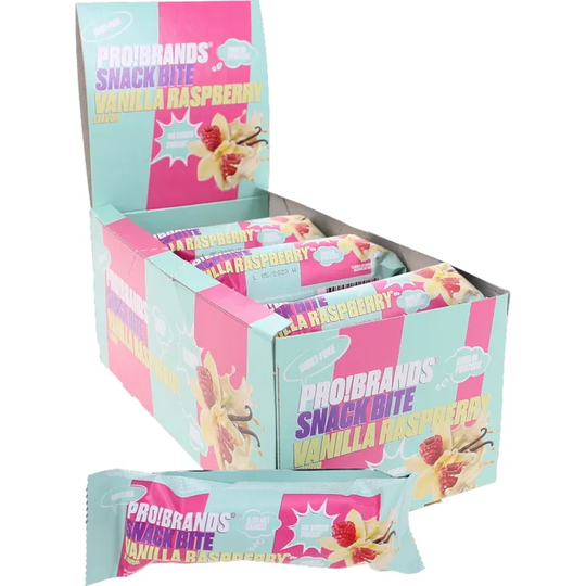 ProBrands Proteinbars Snackbite Vanilj Hallon 24-pack
