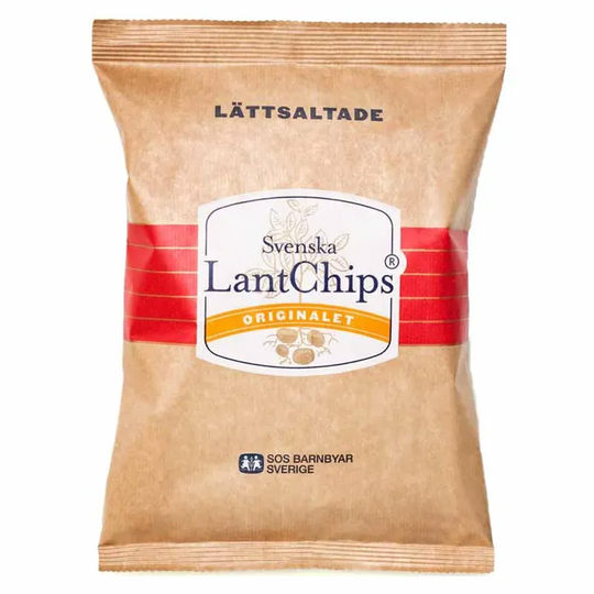 Svenska LantChips 4 x LantChips Lättsaltade