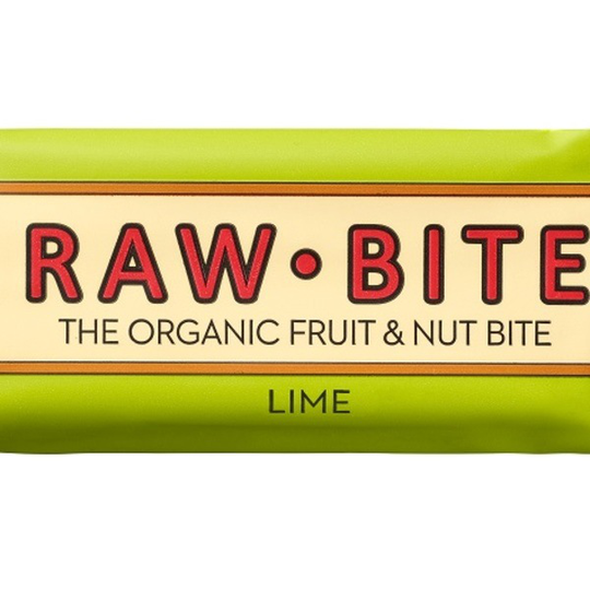 Rawbite Frukt- & Nötbar Lime 50 g