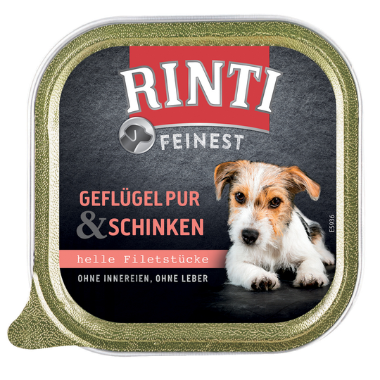 9 + 2 på köpet! 11 x 150 g RINTI Finest portionsformar - Fjäderfä & skinka