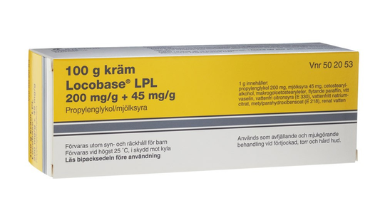 Locobase LPL Kräm 200mg/g+45mg/g Tub, 100g