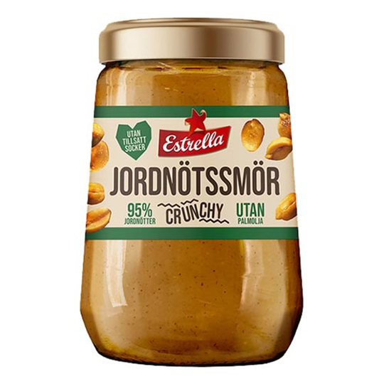 Estrella Jordnötssmör Crunchy - 150 gram