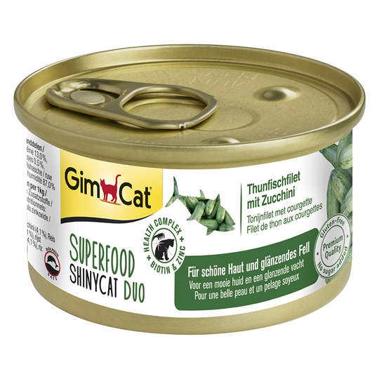GimCat Superfood ShinyCat Duo 12 x 70 g - Mixpaket (4 sorter)