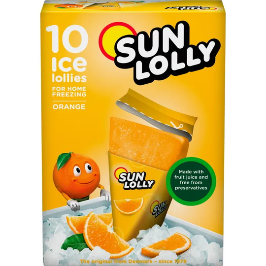 Sun Lolly 2 x Isglass Apelsin 10-pack