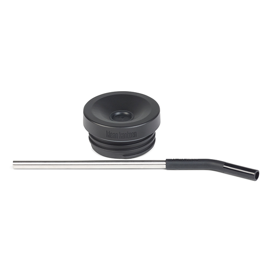 Klean Kanteen Straw Lid Set Black / Brushed Stainless