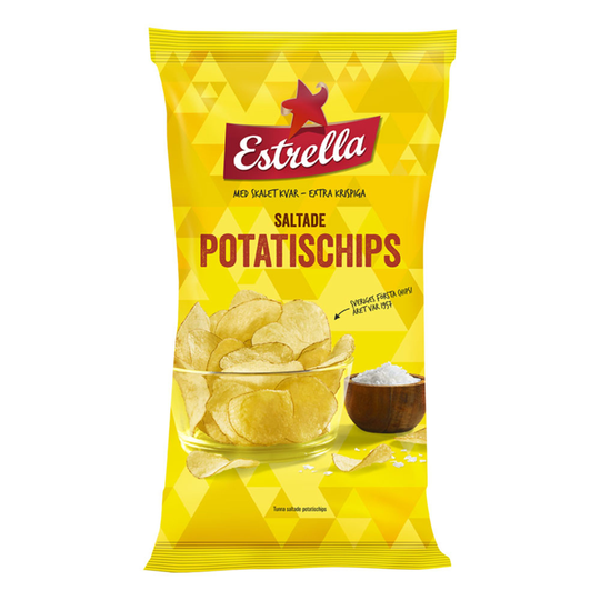 Estrella Saltade Potatischips - 175 gram