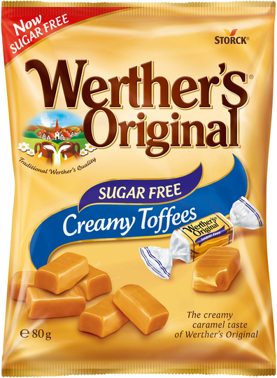 Werthers Original Sugar Free Gräddkola Påse 80g