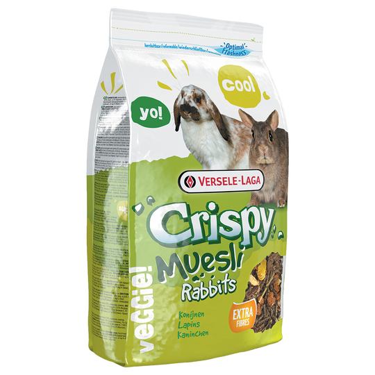 Provpack: Versele-Laga kaninfoder - Crispy Pellets Rabbits (2 kg) +Crispy Muesli Kanin (2,75 kg)