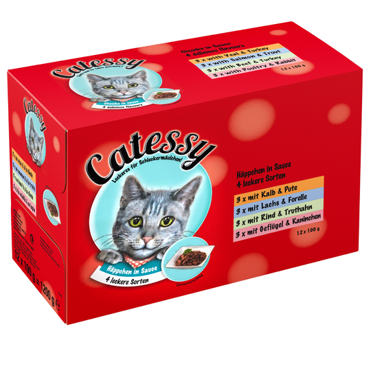 Catessy bitar i sås - 12 x 100 g