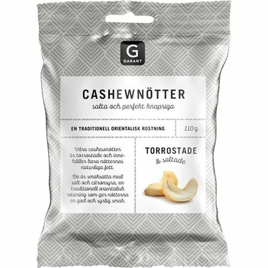 Garant Cashewnötter rostade & saltade 110 g