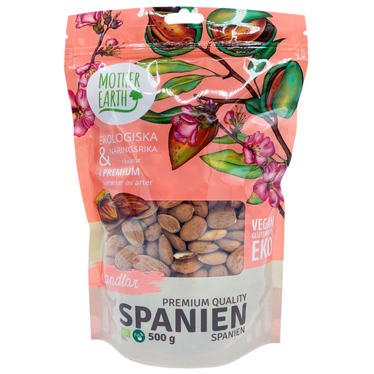 Mother Earth Mandlar Naturell, 500g ekologisk