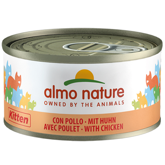 Ekonomipack: Almo Nature 48 x 70 g - Kitten Kyckling