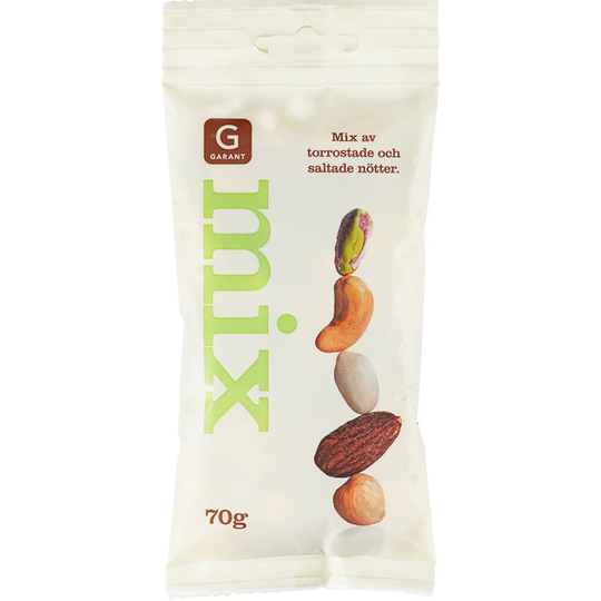 Garant Nötmix rostade & saltade 70 g
