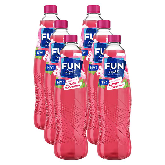 FUN Light Saft Hallon 6-pack