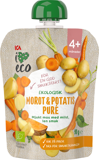 ICA I Love Eco Grönsakssmoothie Morot Potatis 90 g