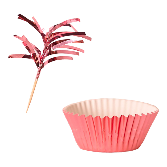 Cupcake Kit Roséguld Metallic - 24-pack