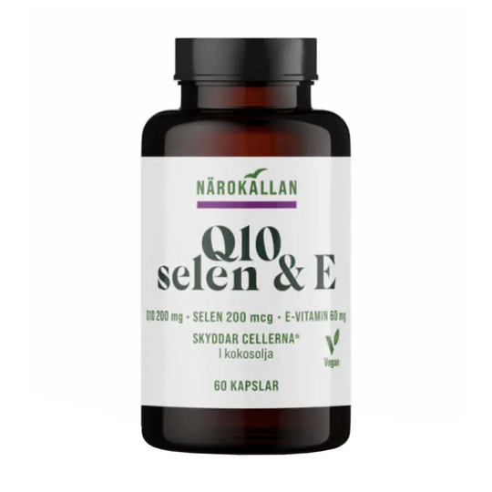 Närokällan Q10 Selen & Vitamin-E, 60 kapslar