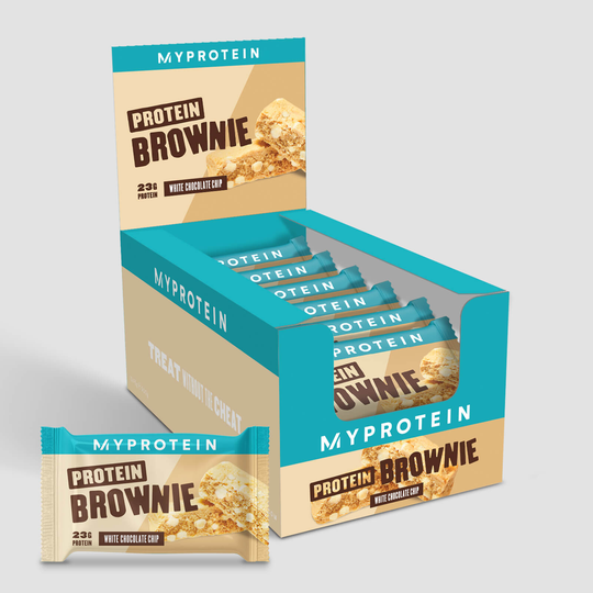 Protein Brownie - 12 x 75g - Ny - White Chocolate