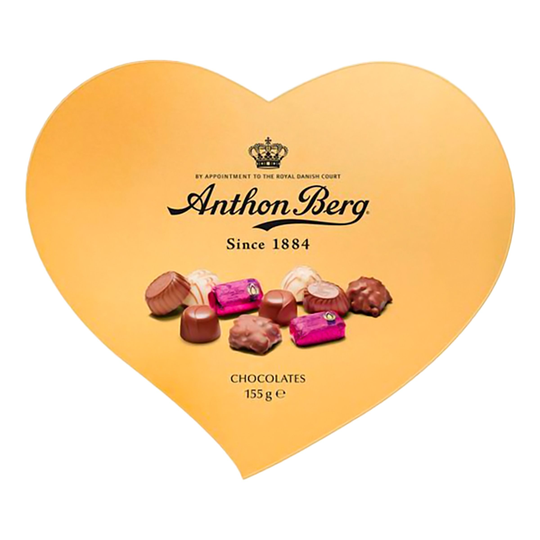 Anthon Berg Hjärtformad Guldask - 155 gram