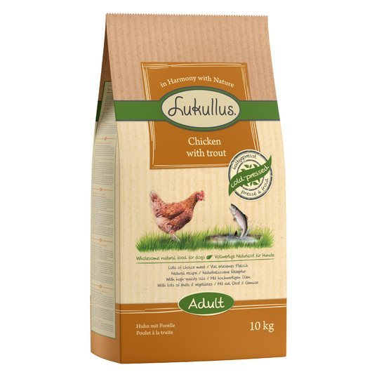 Lukullus Kyckling & öring - 10 kg