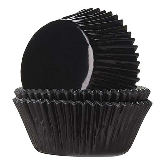 Muffinsformar Folie Svart - 24-pack