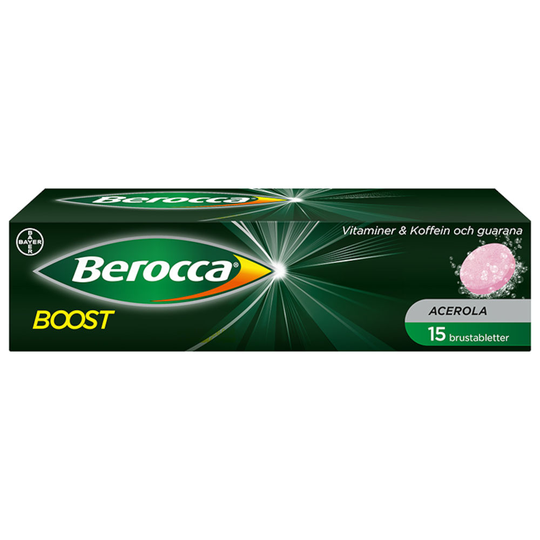 Berocca Boost Acerolasmak Brustablett 15 st