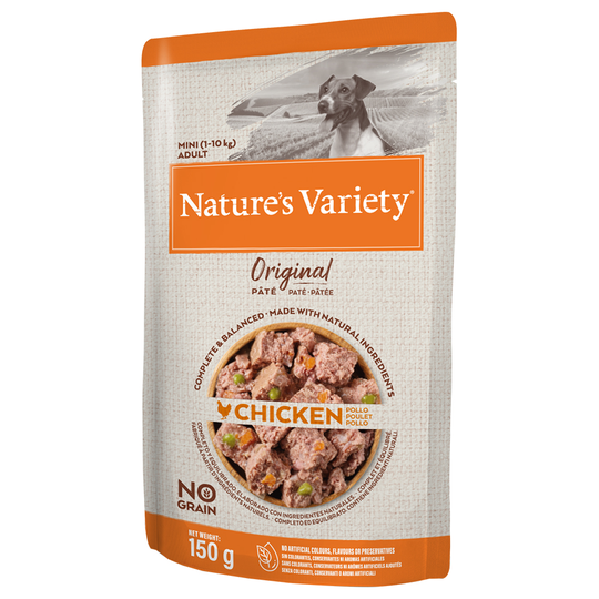 Ekonomipack: Nature's Variety Original Paté No Grain Mini 16 x 150 g - Kyckling