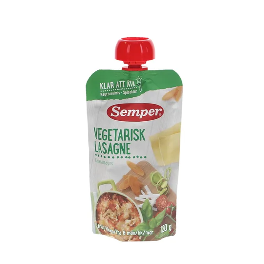Semper 2 x Vegetarisk Lasagne 6 Månader