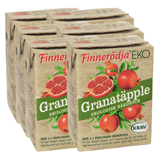 Finnerödja Bärdryck Granatäpple Eko 6-pack