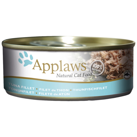 Ekonomipack: Applaws kattmat i buljong 24 x 156 g - Tonfiskfilé