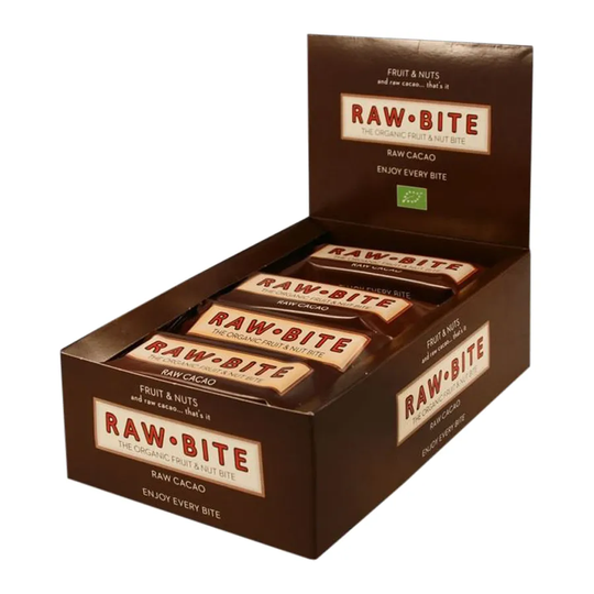 Rawbite Frukt- & Nötbar Kakao, 50 g ekologisk