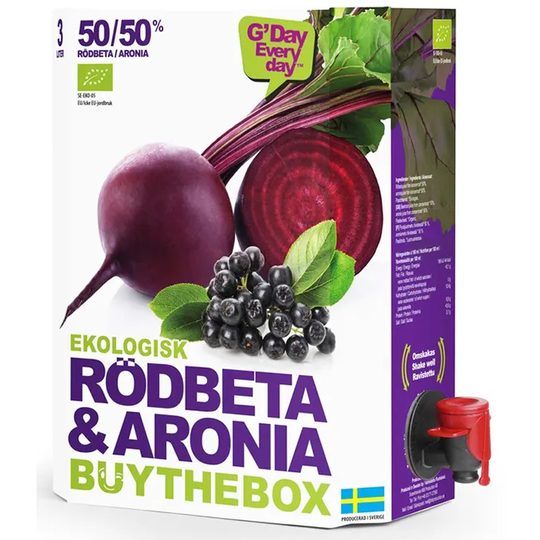 Buy the Box Juice Rödbeta & Aronia Eko